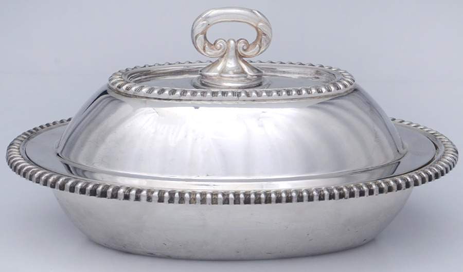 04410 (Silverplate Hollowware) Oval Small Covered Vegetable by International Silver-1