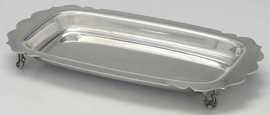 29 (Silverplate, Hollowware, Plain, Scalloped) Silverplate Cranberry Dish by International Silver-1