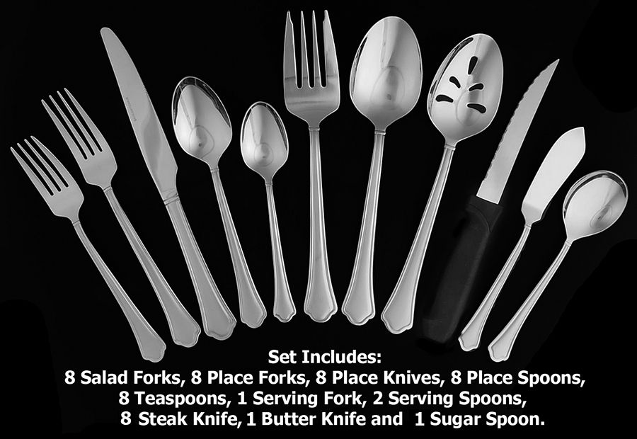 Capri Frost (Stainless) 53 Piece Set by International Silver-1
