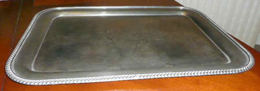 074 (Silverplate, Hollowware) Silverplate Waiter Tray by International Silver-1