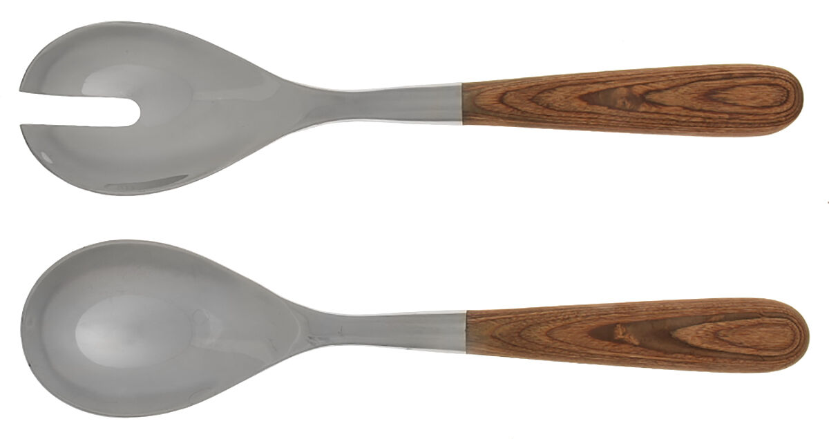 Piano Workshop (Stainless) (2 Pc) Solid Salad Set by Iittala-1
