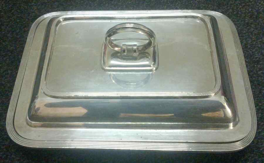 00725 (Silverplate, Hollowware) Rectangular Covered Vegetable by International Silver-1