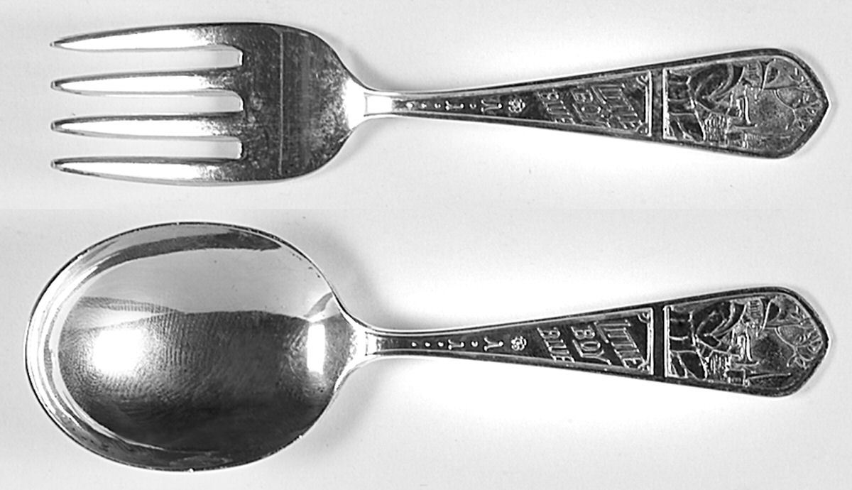 Little Boy Blue (Sterling) 2 Pc Baby Set (BF, BS) by International Silver-1