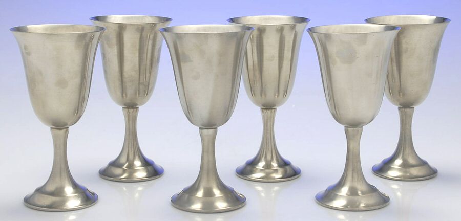 27750 (Pewter, Hollowware) Water Goblet - Set of 6 by International Silver-1
