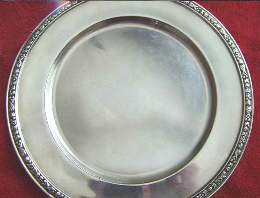 598-2 (Sterling, Hollowware) Bread Plate by International Silver-1