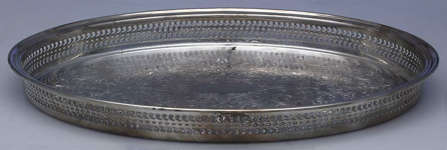 79G (Silverplate, Hollowware) 16" Gallery Tray by International Silver-1