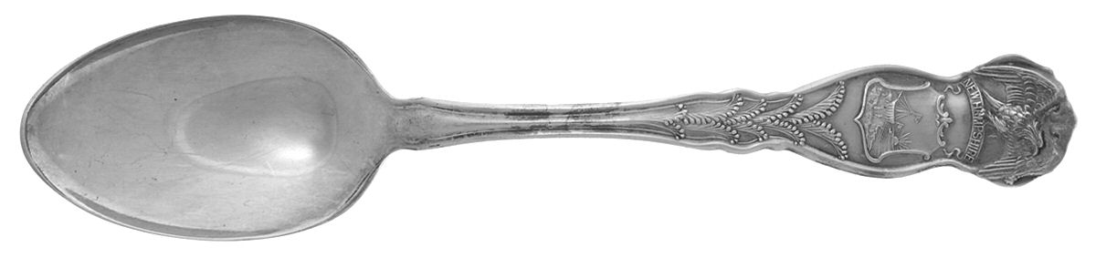 States & Cities Souvenir Spoons (Silverplate) New Hampshire Teaspoon by International Silver-1