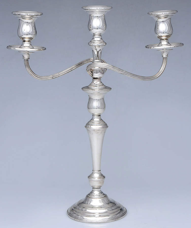 10165 (Sterling, Hollowware) Weighted 3 Light Candelabra by International Silver-1
