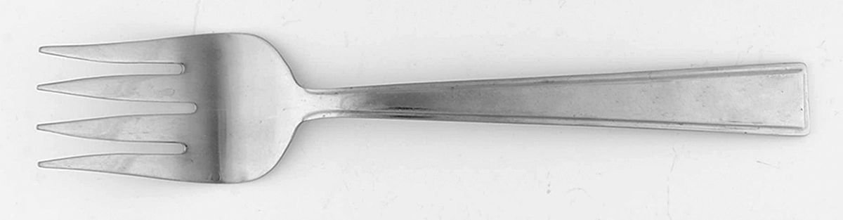 Surf (Stainless) Medium Solid Cold Meat Serving Fork by International Silver-1