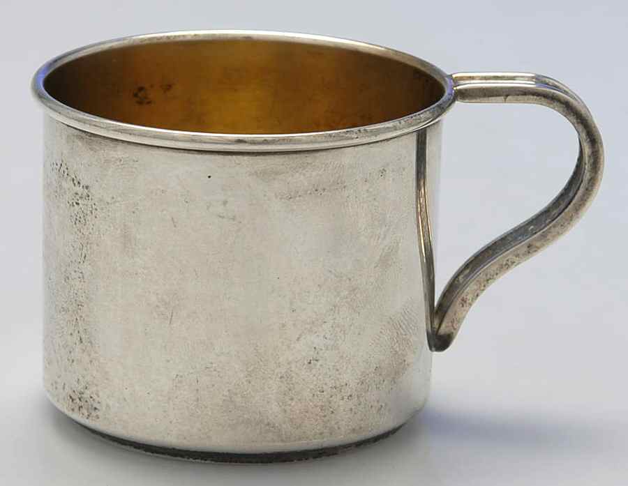 K76 (Sterling, Hollowware) Gold Lined Baby Cup by International Silver-1