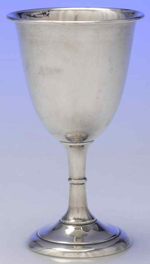 P63 (Sterling, Hollowware) Gold Lined Water Goblet by International Silver-1
