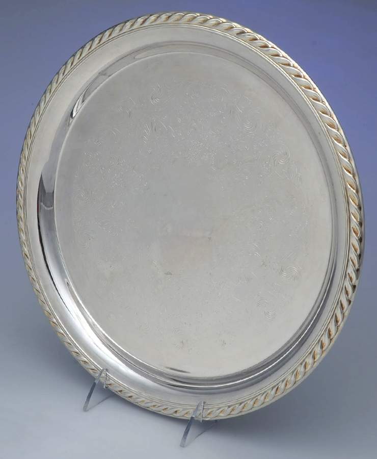 848 (Silverplate, Hollowware) 12" Round Tray by International Silver-1