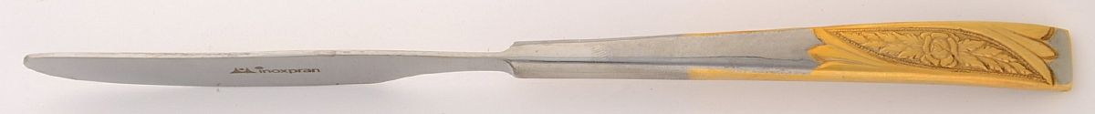 INX1 (Stainless, Gold Accents) New French Solid Knife by Inoxpran-1