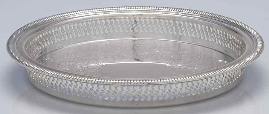 4270G (Silverplate, Hollowware) 9" Gallery Tray by International Silver-1