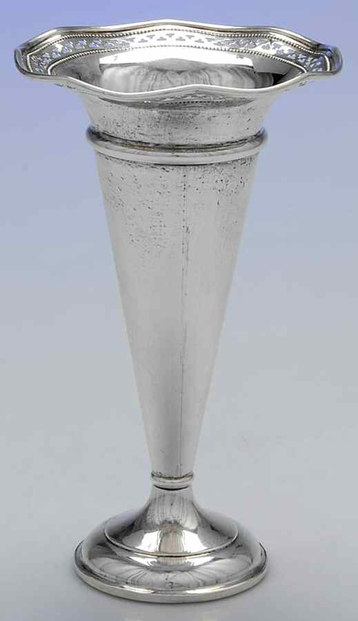 1867 (Sterling, Hollowware) 7" Weighted Vase by International Silver-1