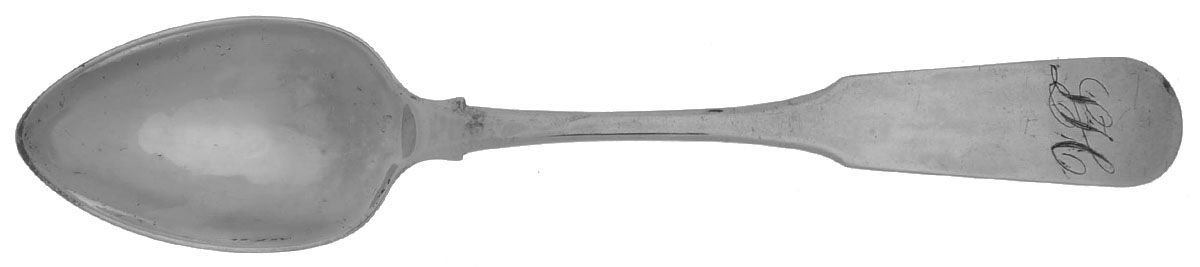 Coin Silver Flatware Teaspoon by I. H. Cary & Co.-1