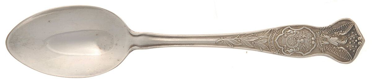 States & Cities Souvenir Spoons (Silverplate) Missouri Teaspoon by International Silver-1