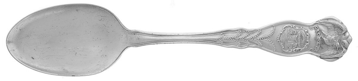 States & Cities Souvenir Spoons (Silverplate) Georgia Teaspoon by International Silver-1