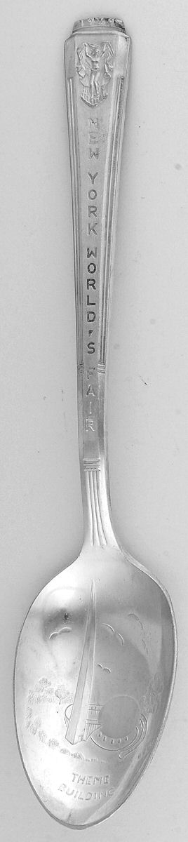 States & Cities Souvenir Spoons (Silverplate) New York Teaspoon by International Silver-1