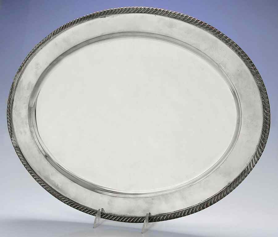 4009 (Silverplate, Hollowware) 20" Oval Serving Platter by International Silver-1