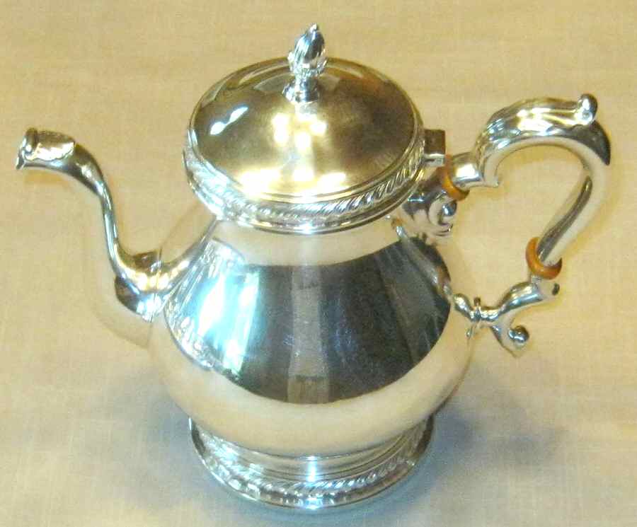 0302 (Sterling, Hollowware) Teapot by International Silver-1