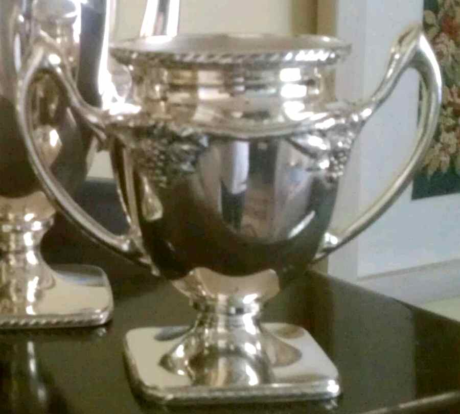 948-Grapes (Silverplate, Hollowware) Sugar Bowl No Lid by International Silver-1