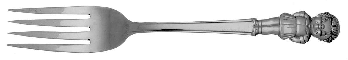 Campbell Kid Collection (Silverplate, 1982) Youth Fork by International Silver-1