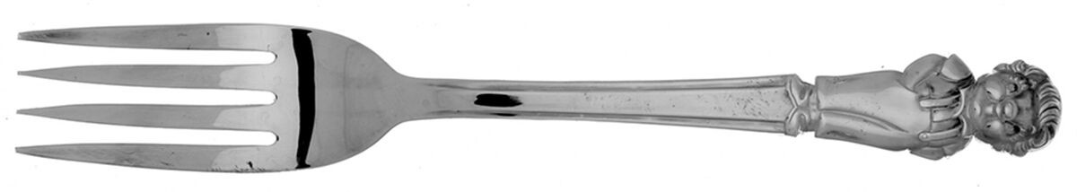 Campbell Kid Collection (Silverplate, 1982) Youth Fork by International Silver-1