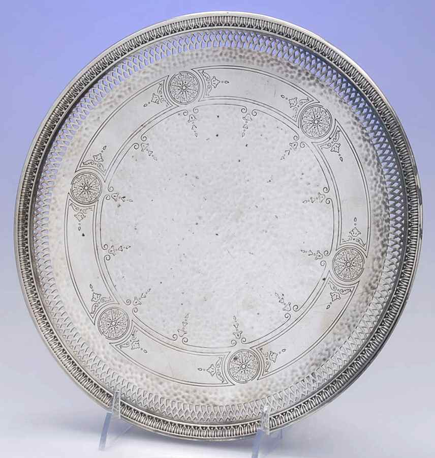 776 (Silverplate, Hollowware) Pierced Footed Cake Plate by International Silver-1