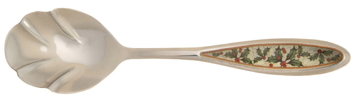 Holiday Vine (Stainless) Sugar Shell Spoon by International Silver-1