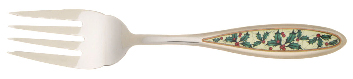 Holiday Vine (Stainless) Large Solid Cold Meat Serving Fork by International Silver-1