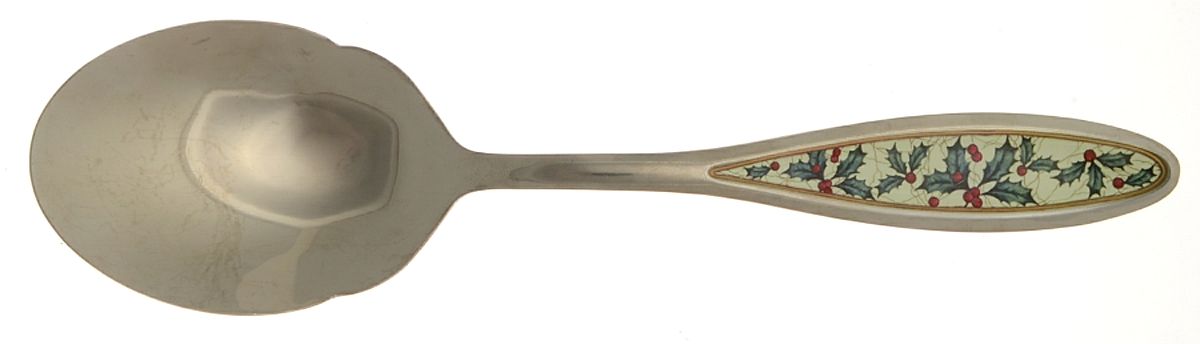 Holiday Vine (Stainless) Solid Salad Serving Spoon by International Silver-1