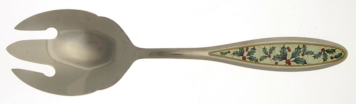 Holiday Vine (Stainless) Solid Salad Serving Fork by International Silver-1