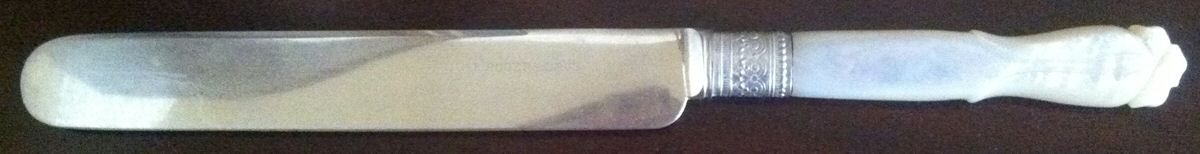 Pearl Handle Flatware 10 (Plated Bolster) Blunt Hollow Knife by International Silver-1