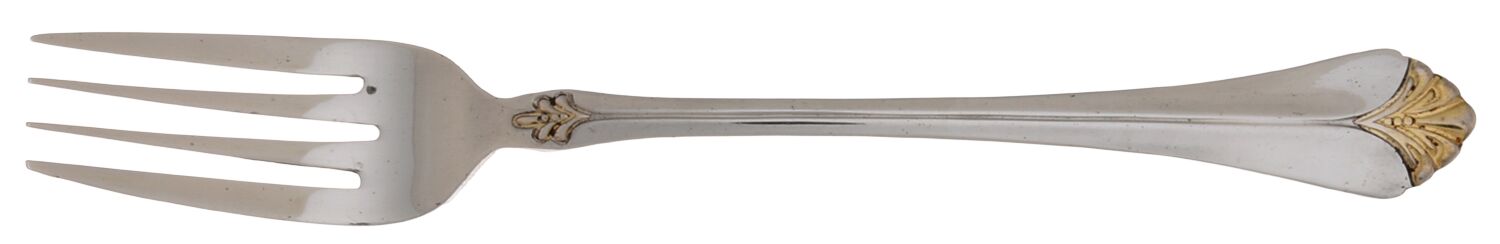 INS538 (Stainless)-Gold Accent Fork by International Silver-1