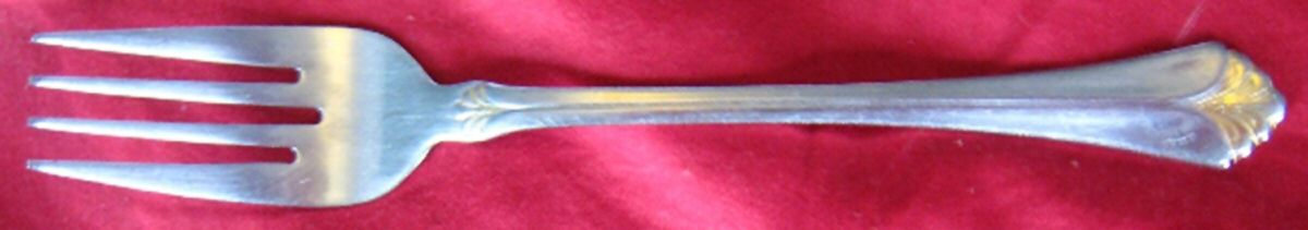 INS538 (Stainless)-Gold Accent Individual Salad Fork by International Silver-1