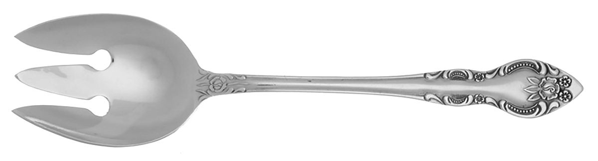 INS595 (Stainless) Medium Solid Cold Meat Serving Fork by International Silver-1