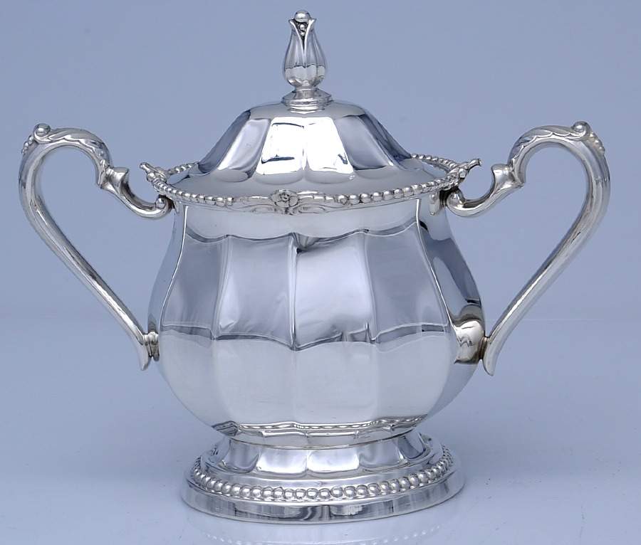 14905 (Sterling, Hollowware) Sugar Bowl & Lid by International Silver-1