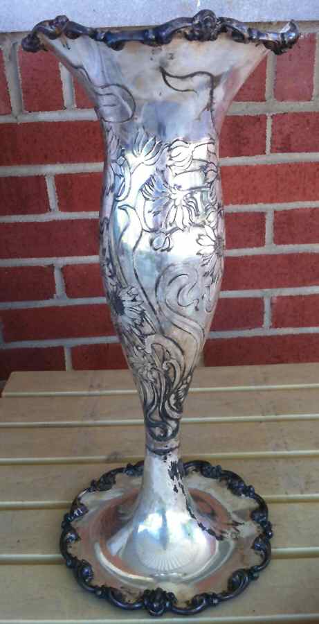 5119 (Silverplate, Hollowware) 24" Vase by International Silver-1