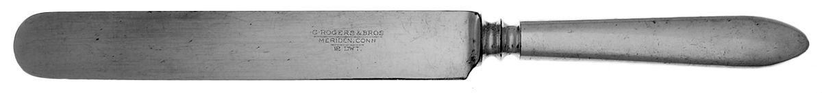 Plain Pointed (Silverplate) Blunt Solid Knife by International Silver-1