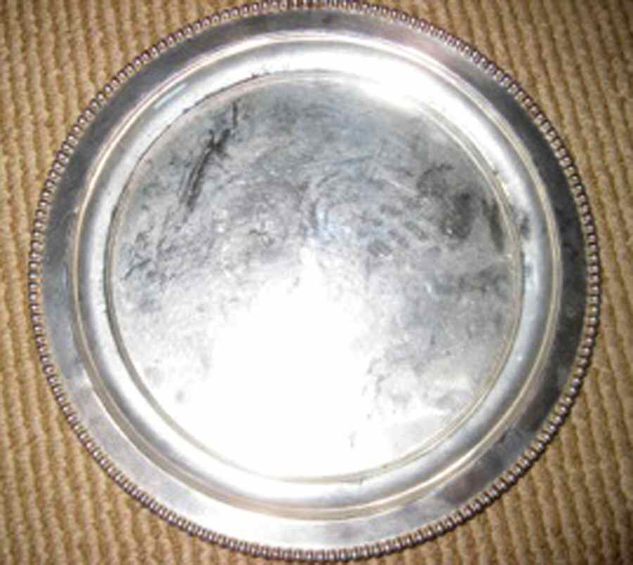 C3102 (Sterling, Hollowware) 8" Round Tray by International Silver-1