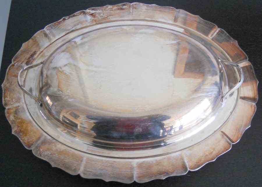 2299 (Silverplate, Hollowware) Oval Covered Vegetable by International Silver-1