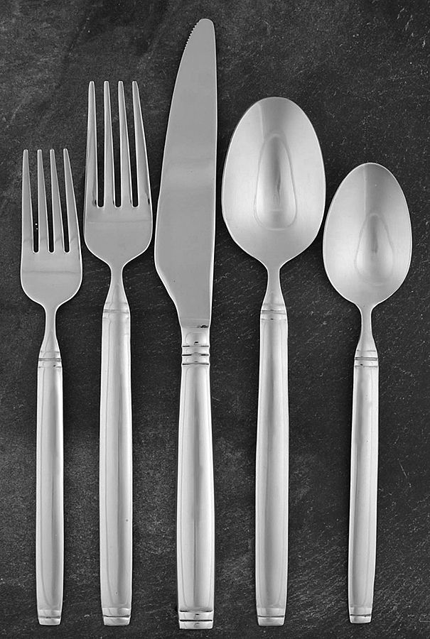 Abernathy (Stainless) 5 Piece Place Setting by Isaac Mizrahi-1