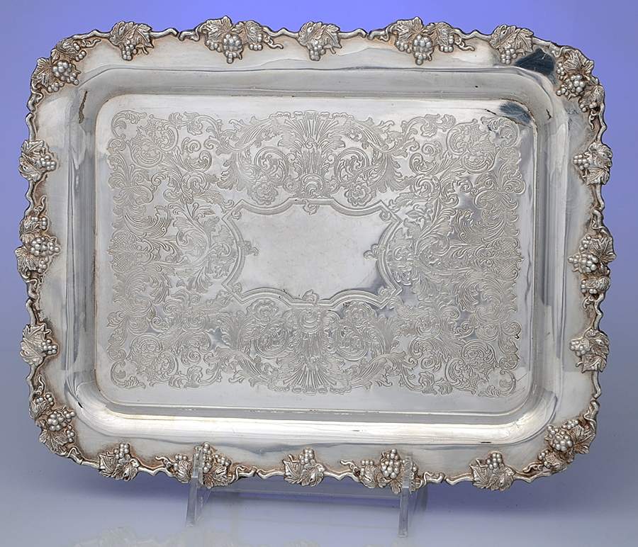 2179 (Silverplate, Hollowware) 10" Rectangular Tray by International Silver-1