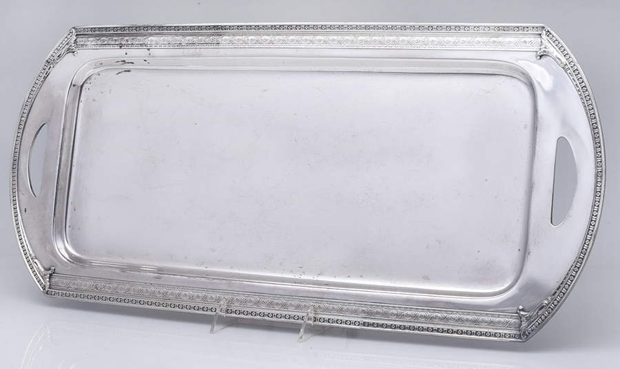 1615 (Silverplate, Hollowware) Large Silverplate Waiter Tray by International Silver-1