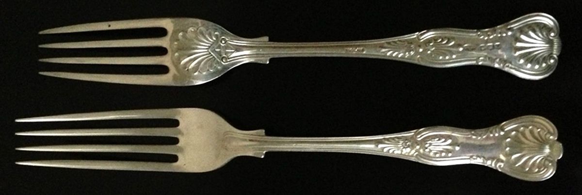 Kings (Sterling) Fork by Israel Freeman & Son Ltd-1