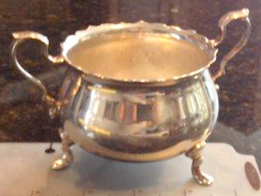 2432 (Silverplate, Hollowware) Silverplate Open Sugar Bowl by International Silver-1