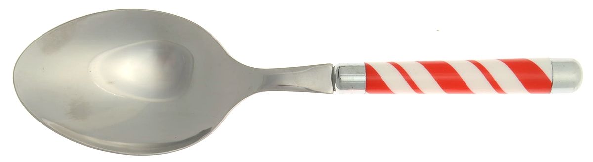 Holiday Swirl (Stainless) Salad Servng Spoon with Stainless Bowl by International Silver-1
