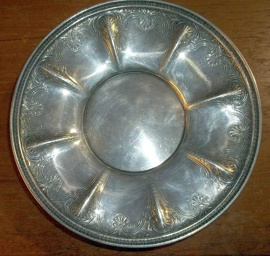 H23-1 (Sterling, Hollowware) 10" Sandwich Plate by International Silver-1