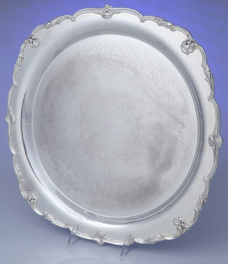 72-1 (Silverplate, Hollowware) 15" Round Tray by International Silver-1